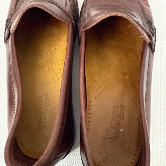G.H. Bass & Co. Brown Leather Loafers - Picture 6 of 9